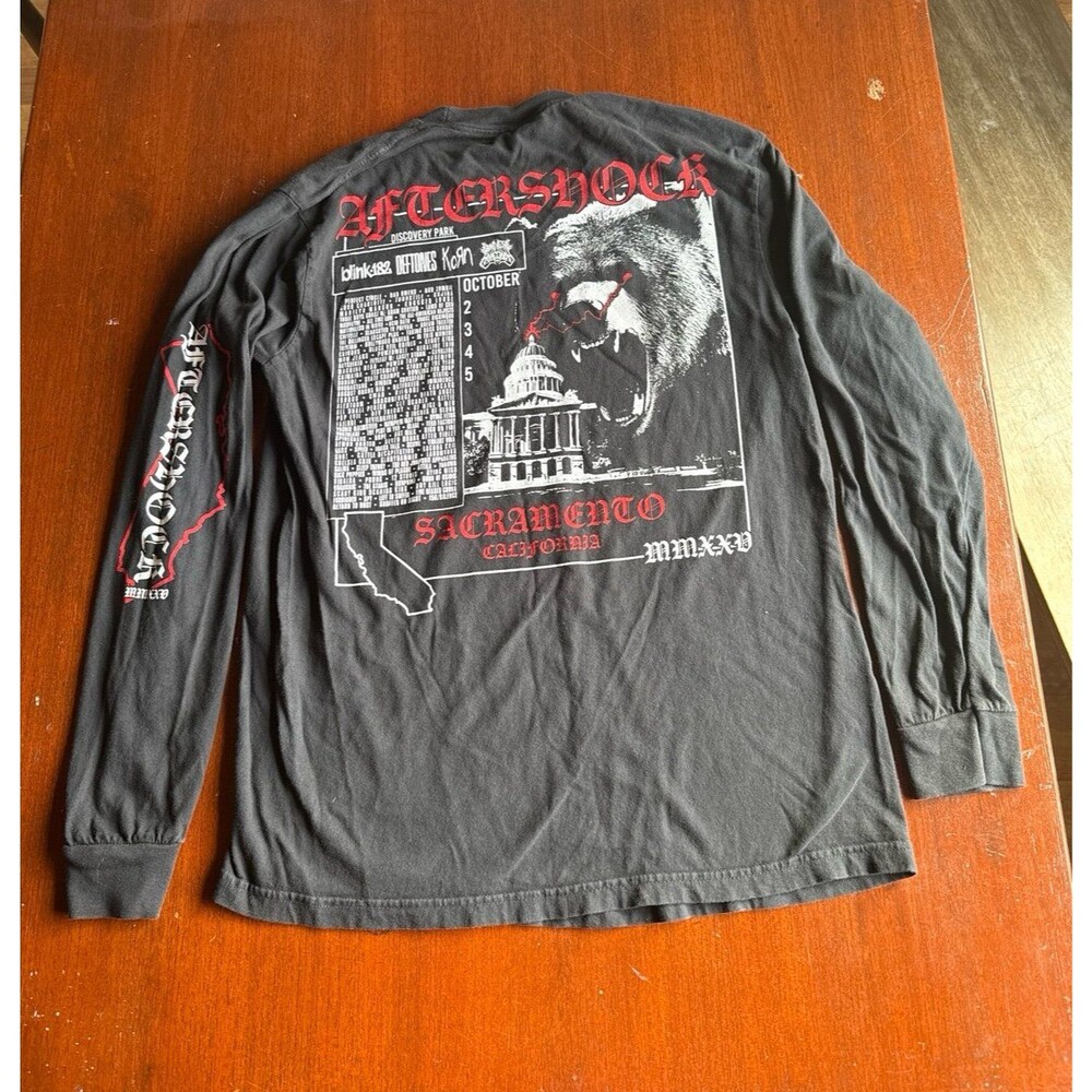 Aftershock Sacramento California Music Festival Long Sleeve Shirt ; DEFTONES
